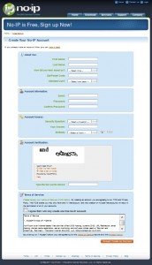 RegNoIP Registrazione al servizio no ip