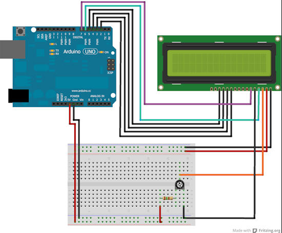 Arduino gestire display a matrice 20x4